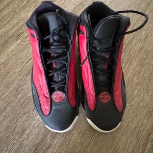Jordan Black and Red Sneakers